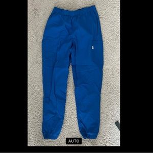 Royal blue women’s butter-soft jogger scrub pants